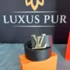 LOUIS VUITTON Gürtel 3,5cm breit-Schwarz mit Schließe-gold 2