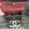 CHANEL Classic Double Flap 10 Chain Shoulder Bag Schwarz -3