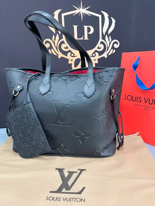 Louis Vuitton Stiel Neverfull Schwarz mit Code -1